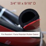 D_shaped EPDM sponge rubber seal profiles for RV industry